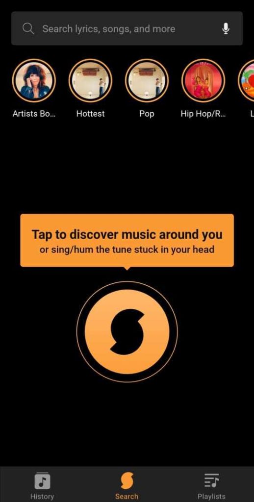 soundhound for finding song by humming